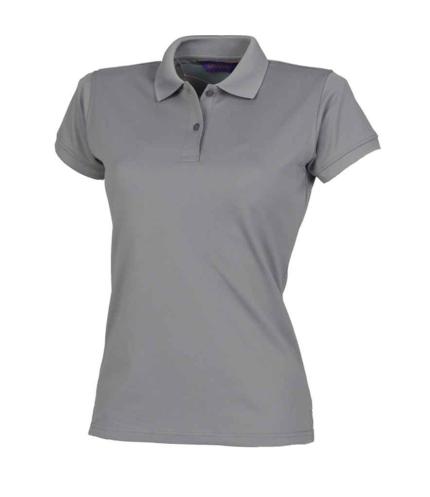 Henbury Ladies Coolplus® Wicking Piqué Polo Shirt