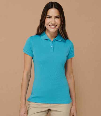 Henbury Ladies Coolplus® Wicking Piqué Polo Shirt 1