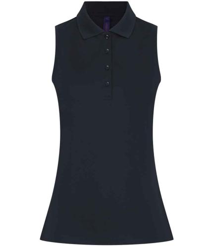 Henbury Ladies Sleeveless Coolplus® Polo Shirt