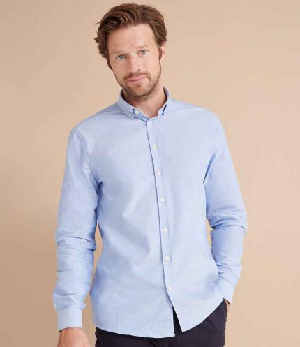 Henbury Modern Long Sleeve Regular Fit Oxford Shirt 3