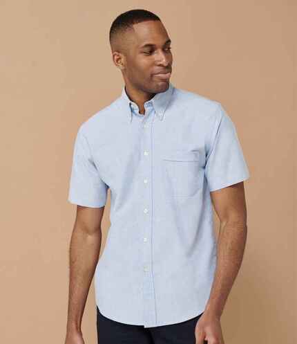 Henbury Short Sleeve Classic Oxford Shirt 3