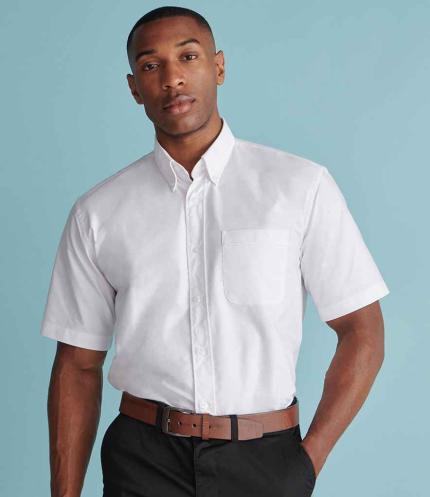 Henbury Short Sleeve Classic Oxford Shirt 3