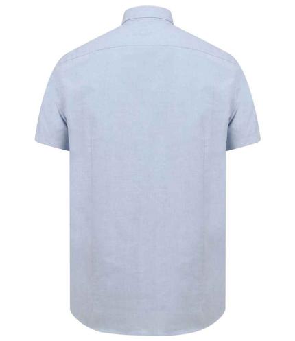 Henbury Modern Short Sleeve Slim Fit Oxford Shirt 2