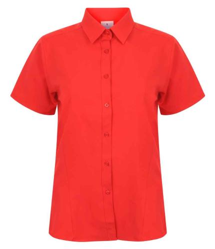 Henbury Ladies Short Sleeve Wicking Shirt