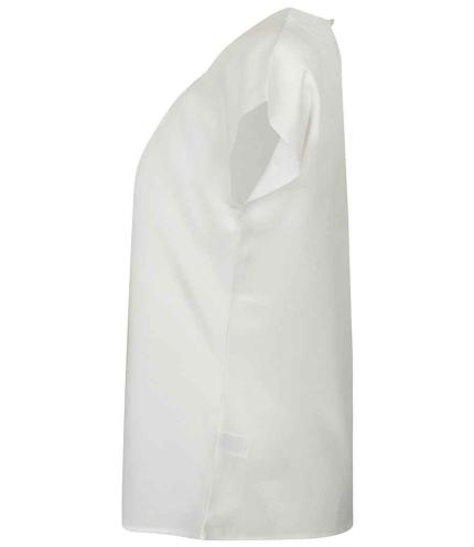 Henbury Ladies Pleat Front Short Sleeve Blouse 1