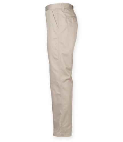 Henbury 65/35 Flat Fronted Chino Trousers 1