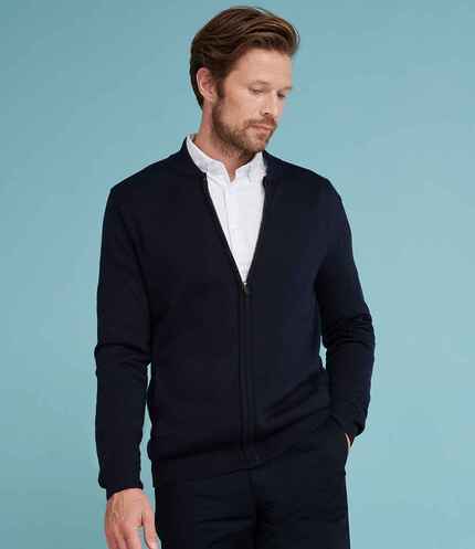 Henbury Unisex Zip Through Cardigan 3
