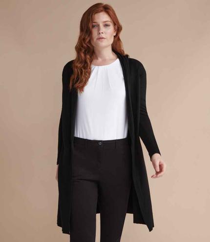 Henbury Ladies Longline Open Cardigan 3