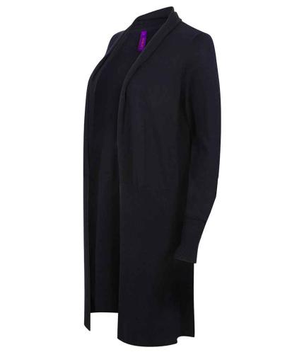 Henbury Ladies Longline Open Cardigan 1