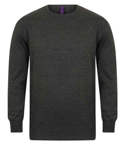 Henbury Lightweight Cotton Acrylic Crew Neck Sweater 0