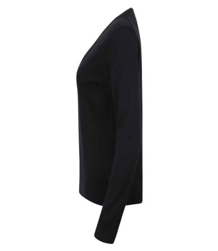 Henbury Ladies Lightweight V Neck Cardigan 1