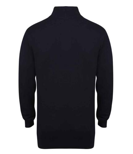 Henbury Zip Neck Sweater 2