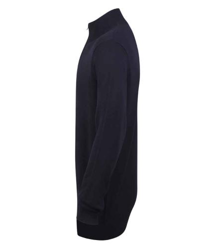 Henbury Zip Neck Sweater 1