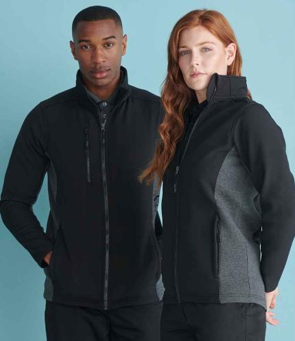 Henbury Unisex Contrast Soft Shell Jacket 3
