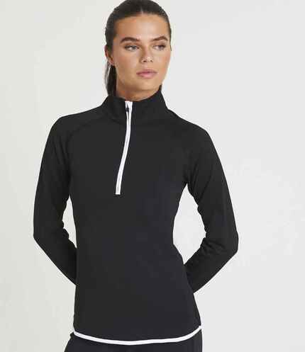 AWDis Ladies Cool Half Zip Sweat Top 2