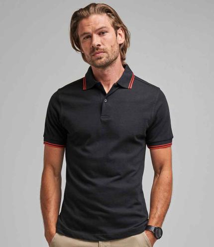 AWDis Stretch Tipped Piqué Polo Shirt 2