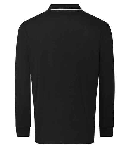 AWDis Long Sleeve Tipped 100 Polo Shirt 2