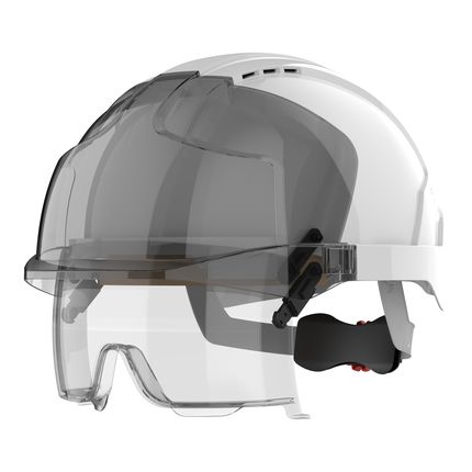 JSP EVO VISTAlens Safety Helmet with Integrated Eyewear - Vented
