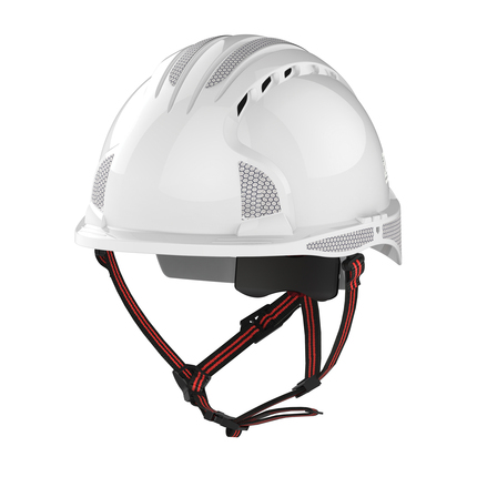 JSP EVO5 Dualswitch Industrial Safety and Climbing Helmet - Vented - White - CR2
