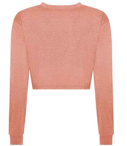 AWDis Ladies Long Sleeve Cropped T-Shirt 1