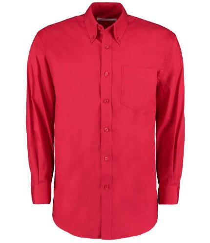 Kustom Kit Premium Long Sleeve Classic Fit Oxford Shirt