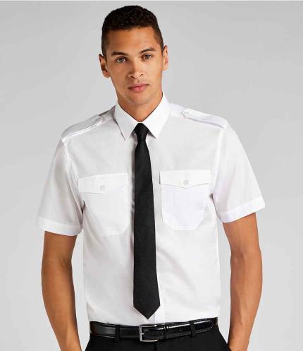 Kustom Kit Short Sleeve Tailored Pilot Shirt 2