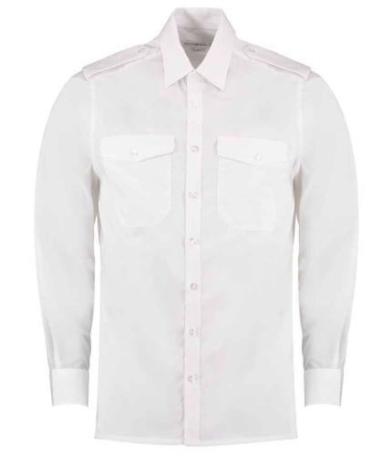 Kustom Kit Long Sleeve Tailored Pilot Shirt