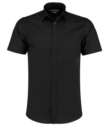 Kustom Kit Short Sleeve Tailored Poplin Shirt