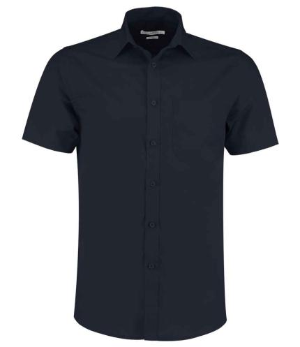 Kustom Kit Short Sleeve Tailored Poplin Shirt