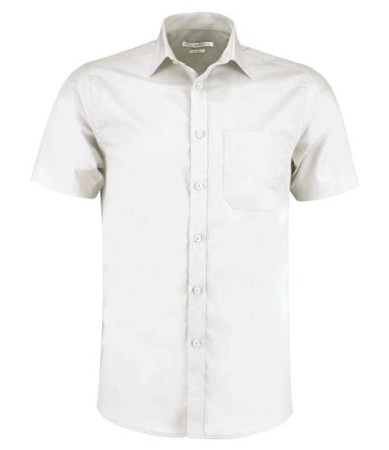 Kustom Kit Short Sleeve Tailored Poplin Shirt