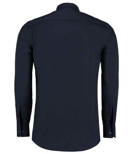 Kustom Kit Long Sleeve Tailored Poplin Shirt 2