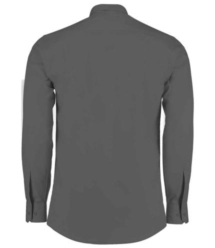 Kustom Kit Long Sleeve Tailored Poplin Shirt 1