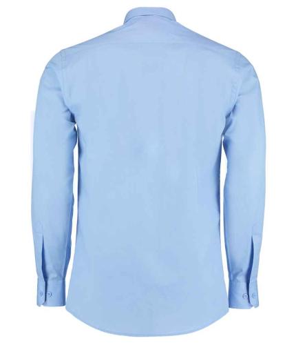 Kustom Kit Long Sleeve Tailored Poplin Shirt 2
