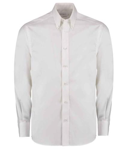 Kustom Kit Premium Long Sleeve Tailored Oxford Shirt