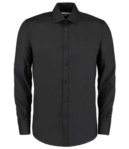 Kustom Kit Long Sleeve Slim Fit Business Shirt