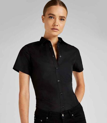 Kustom Kit Ladies Short Sleeve Tailored Poplin Shirt 3