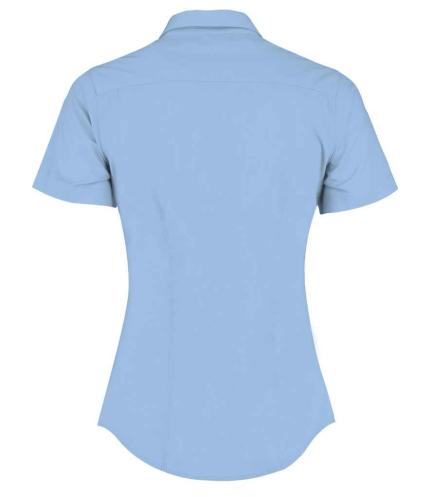 Kustom Kit Ladies Short Sleeve Tailored Poplin Shirt 1