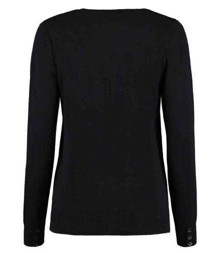 Kustom Kit Ladies Arundel Cotton Acrylic V Neck Cardigan 1
