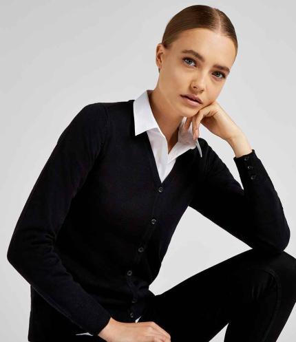 Kustom Kit Ladies Arundel Cotton Acrylic V Neck Cardigan 2