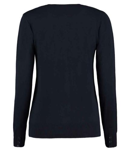 Kustom Kit Ladies Arundel Cotton Acrylic V Neck Cardigan 1