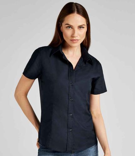 Kustom Kit Ladies Short Sleeve Tailored Workwear Oxford Shirt 2