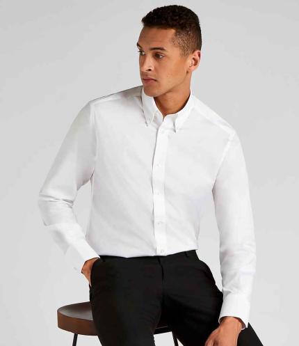 Kustom Kit Long Sleeve Tailored City Business Shirt 2