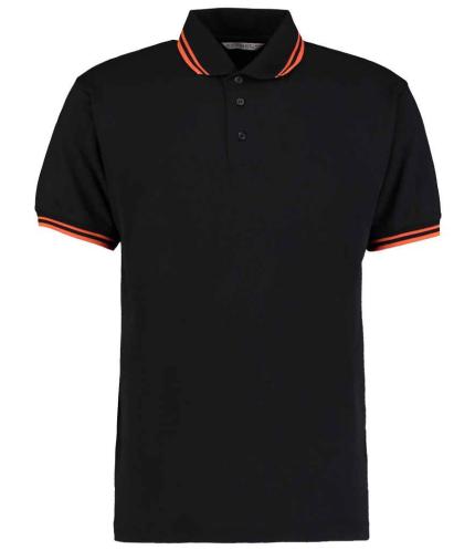 Kustom Kit Contrast Tipped Poly/Cotton Piqué Polo Shirt