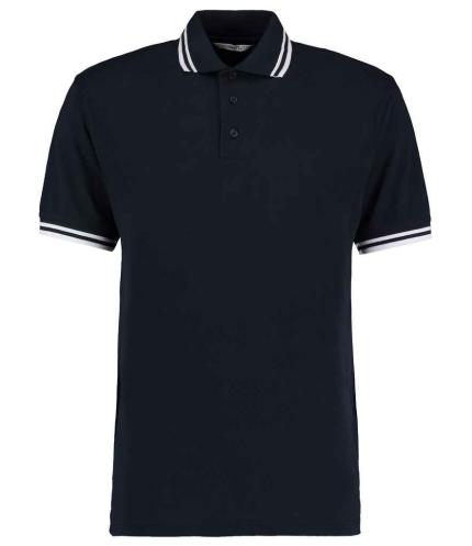 Kustom Kit Contrast Tipped Poly/Cotton Piqué Polo Shirt