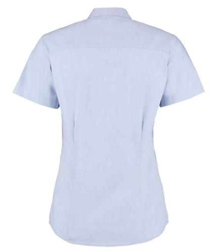 Kustom Kit Ladies Premium Short Sleeve Tailored Oxford Shirt 1