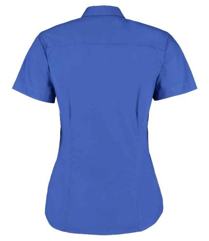 Kustom Kit Ladies Premium Short Sleeve Tailored Oxford Shirt 1