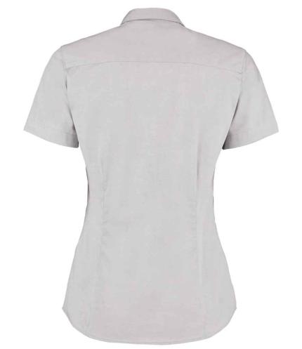 Kustom Kit Ladies Premium Short Sleeve Tailored Oxford Shirt 1
