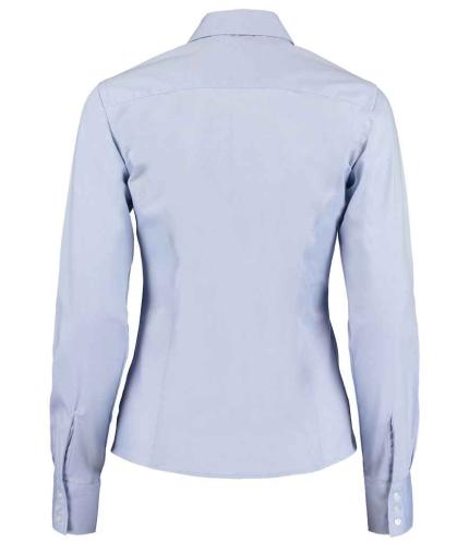 Kustom Kit Ladies Premium Long Sleeve Tailored Oxford Shirt 1