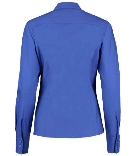 Kustom Kit Ladies Premium Long Sleeve Tailored Oxford Shirt 1