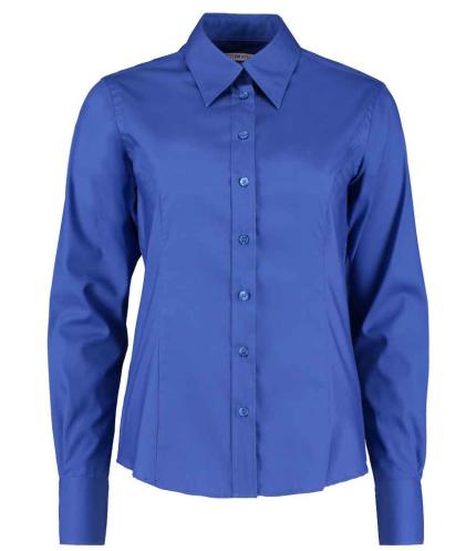Kustom Kit Ladies Premium Long Sleeve Tailored Oxford Shirt